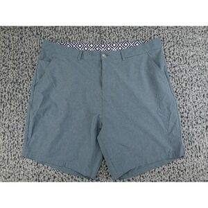 Trunks Surf & Swim Hybrid Shorts Mens 36 Blue Grey Excellent Heathered Quick Dry
